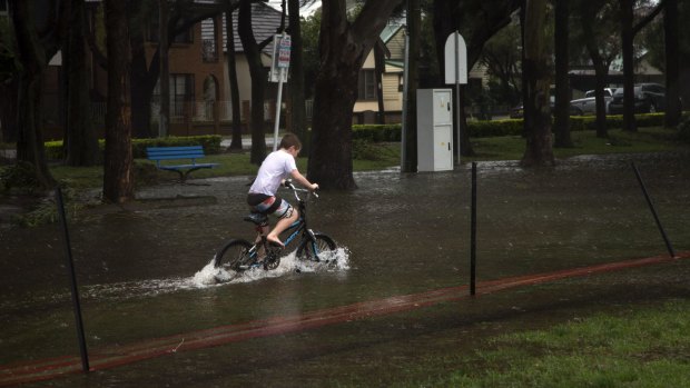 Severe storms, high winds and flooding in Sydney.