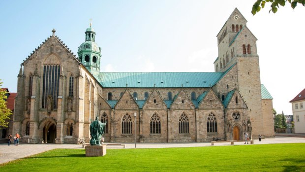 The cathedral in Hildesheim. 