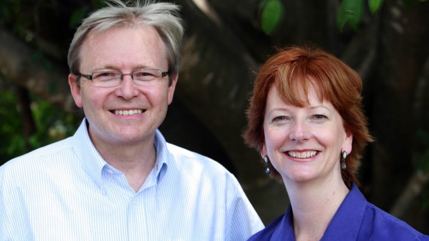 Happier times: Kevin Rudd with Julia Gillard in 2006. Rudd's dysfunctional relationships killed his prime ministership. Gillard struggled to communicate her successes.