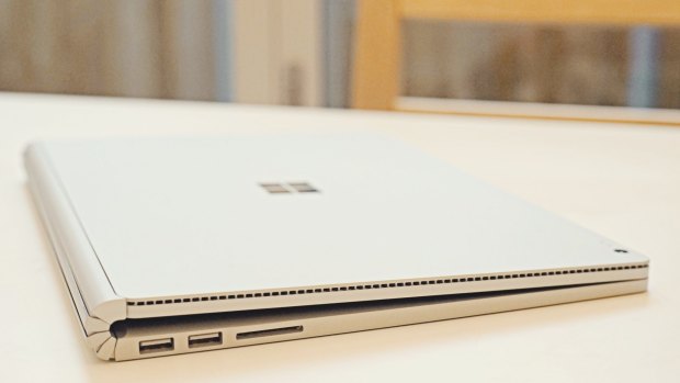 Though not as thin as some laptops, the Surface Book is light enough and feels great.