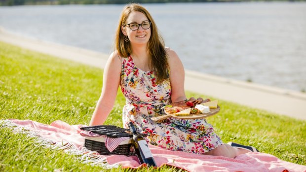 Aimee Brodrick runs a picnic delivery service in Canberra as a side-business to her public service job.