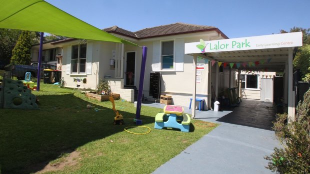 An early learning centre in Lalor Park, near Blacktown in Sydney's western suburbs.
