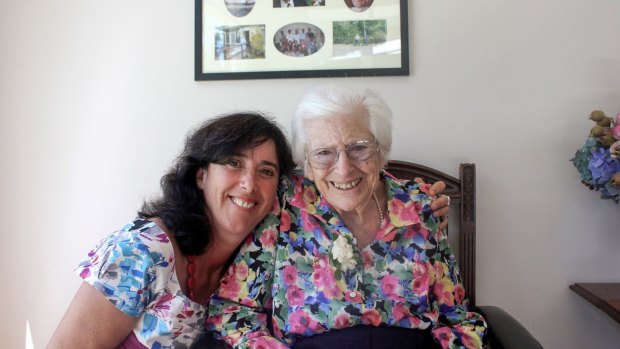 Sarah and Joan Russell taken in 2012, three years before Joan died.