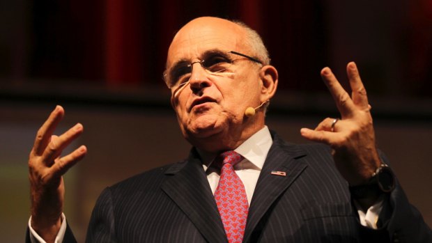 Former New York Mayor Rudy Giuliani.