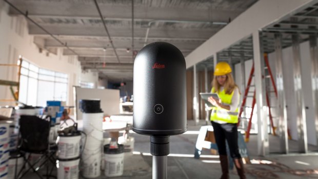 The Leica BLK360 can capture everything around it in 360 degrees and send it 
