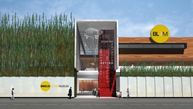 Concept design for BLAM, the Bruce Lee Action Museum.