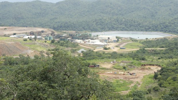 The Kayelekera mine in northern Malawi. The mine is operated by the Australian mining company Paladin.