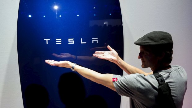 Plug in: The new Tesla Energy Powerwall Home Battery features technology developed by a Canberra start-up.