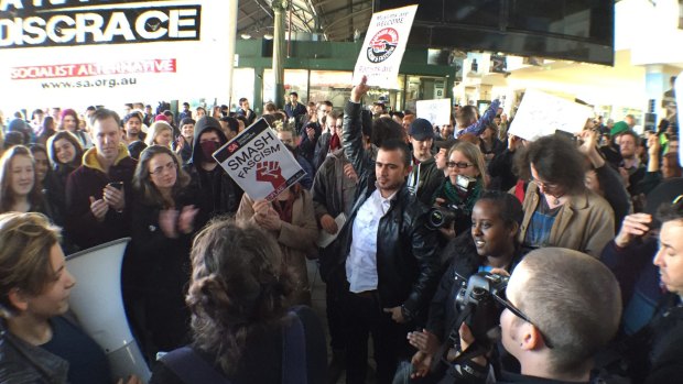 Protesters took to Melbourne's CBD streets.