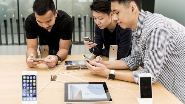 Apple says it is beginning to see signs of the Chinese market softening.