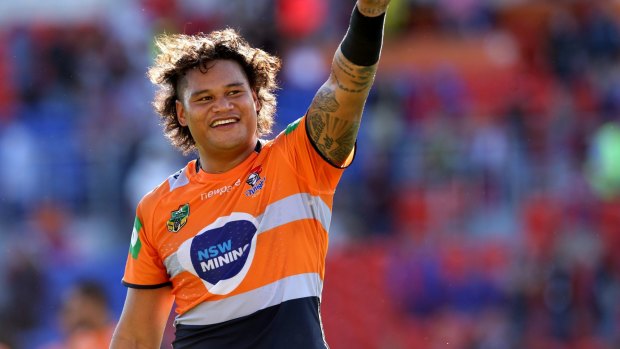  Newcastle's Joey Leilua is likely to join Canberra.