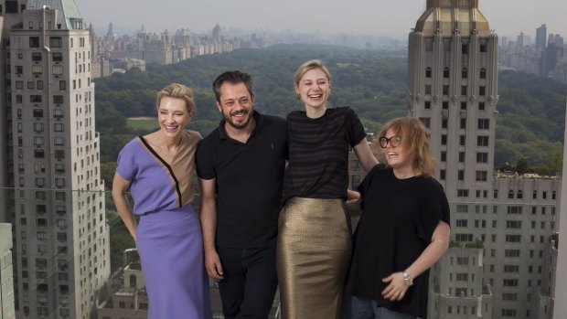 Cate Blanchett (left), Benedict Andrews, Elizabeth Debicki and Alice Babidge worked on <i>The Maids</i>.