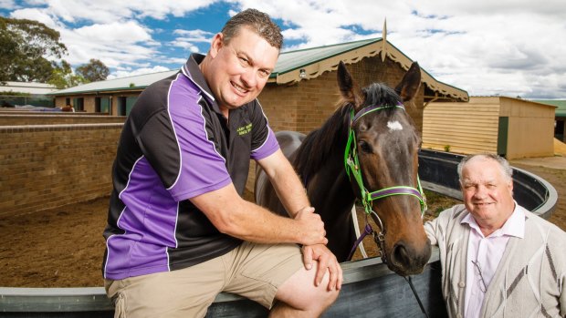 Father and son Queanbeyan trainers Frank and Joe  Cleary will go head-to-head in the Queanbeyan Cup.
