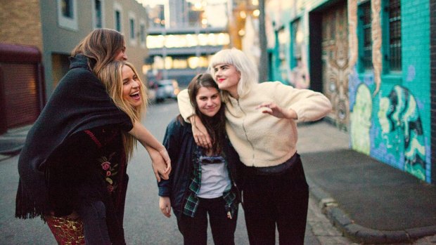 Left to Right: Gretta Ray, Jack River, Alex Lahey and Bec Sandridge, who are playing Electric Lady.