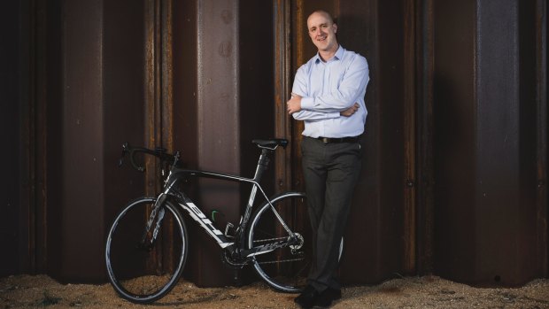 Richard Keegan will be part of a panel discussing options to boost the number of Canberrans riding to work.