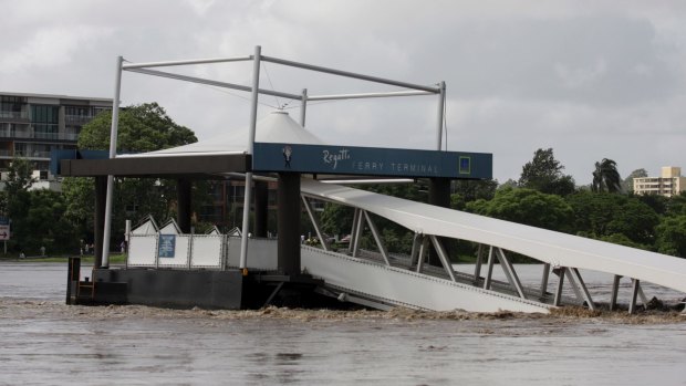 The Regatta City Cat terminal was badly damaged in the 2011 floods.