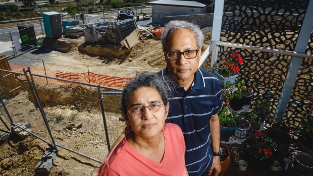 Reena and Amit Ghildyal, who have called for an overhaul of the ACT's building dispute resolution process.