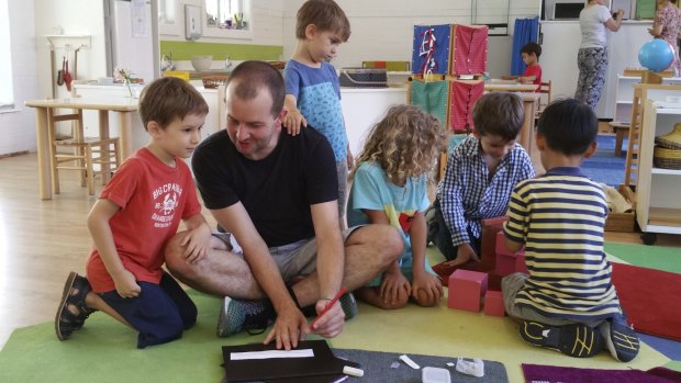 Alex Dillon says Montessori teaching is 'deeply satisfying'.