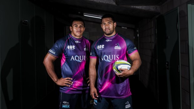 Brumbies props Alan Alaalatoa and Scott Sio hope to play for the Wallabies together.