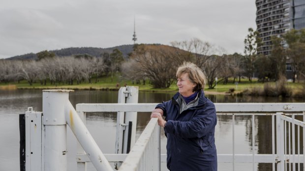 The Lake Burley Griffin Guardians, including convener Juliet Ramsay, are concerned about the redevelopment of parts of the foreshore.