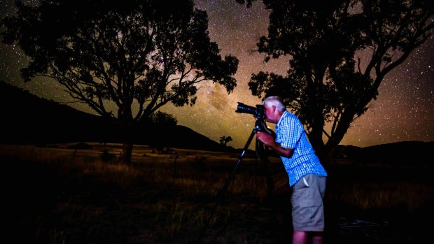 Calwell resident, Ian Williams captures ''air glow'' another colourful natural phenomenon in our night sky, just out of Tuggeranong.