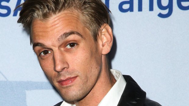 Aaron Carter in late 2015. The pop star makes rare appearances for music performances.