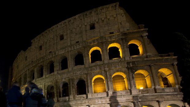 Rome's ancient Colosseum is a UNESCO World Heritage Site. 