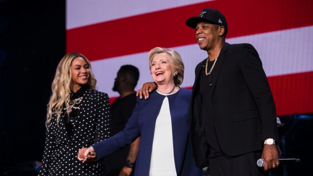 Beyonce and Jay Z endorsed Democratic Presidential candidate Hillary Clinton.