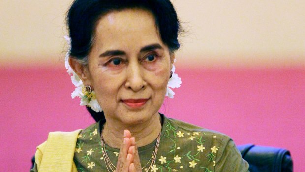 Myanmar's Foreign Minister Aung San Suu Kyi.