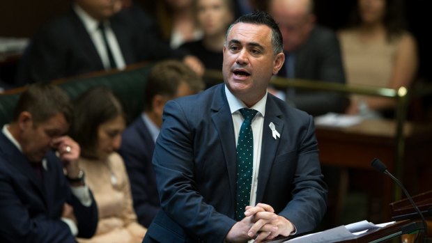 NSW Deputy Premier John Barilaro referred questions to the Department of Industry.