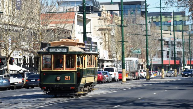 Bendigo trams are a popular tourist attraction.