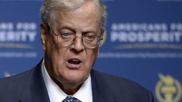 David Koch, who, with his brother Charles, plans to spend millions of dollars on the 2016 US presidential campaign.