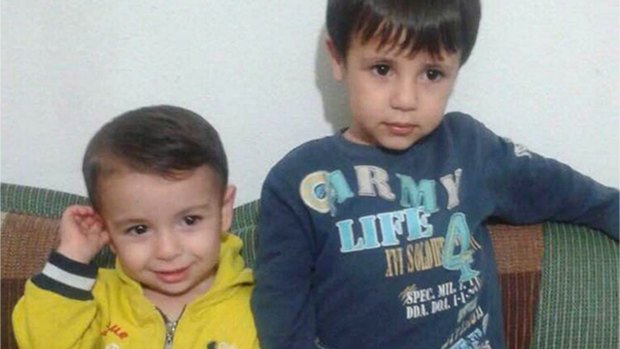 Aylan Kurdi, left, and his brother Galip.