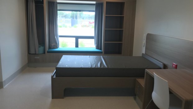 One of the 20 mental health beds in Canberra's new public rehabilitation hospital.