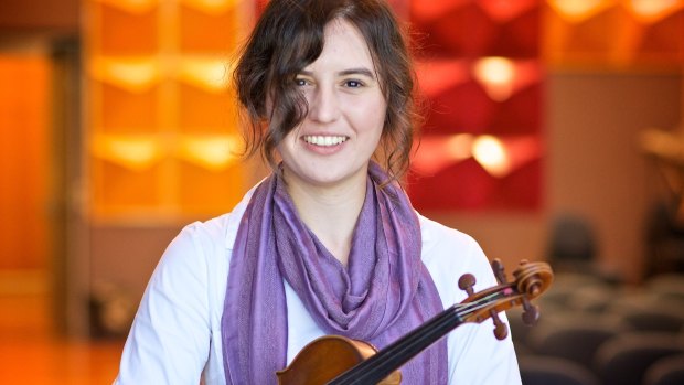 Canberra Youth Orchestra concertmaster Helena Popovic. 