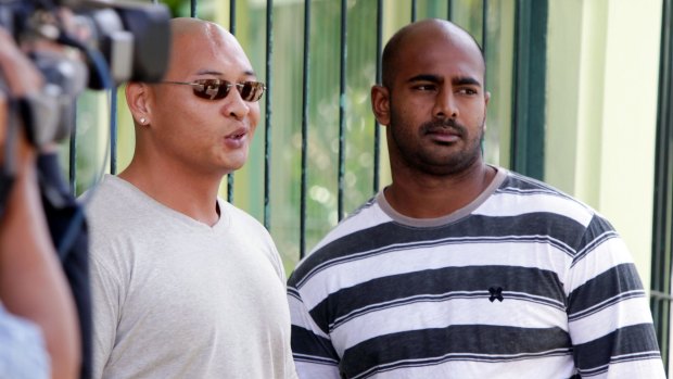 Holding out hope: Australian death-row prisoners Andrew Chan, left, and Myuran Sukumaran still hope for mercy from Indonesia.