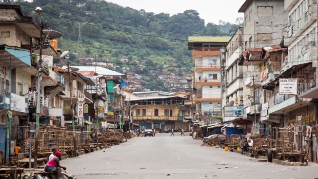 The desolation of Freetown, Liberia after the latest Ebola outbreak.