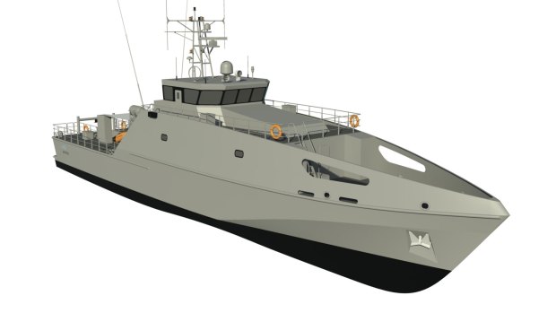 The 40-metre boats will got to 12 Pacific island countries to help regional maritime security.