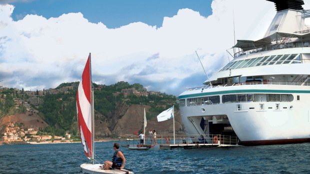 Windstar ships have on-board marinas stocked with watersports equipment.