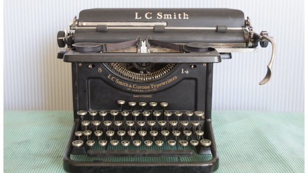 An antique Canadian-made LC Smith typewriter stocked by Mr Koska.