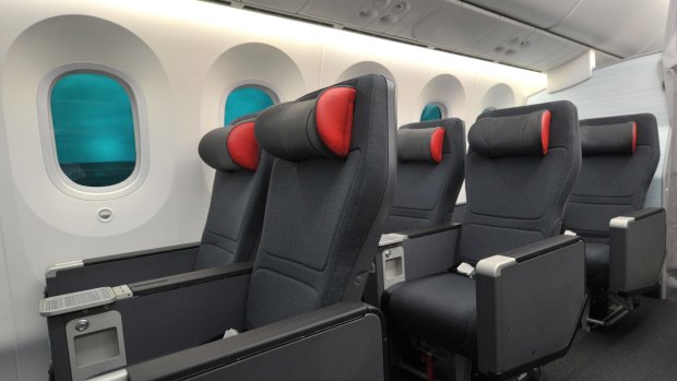 Premium economy seats provide enough comfort to snatch a few hours sleep.