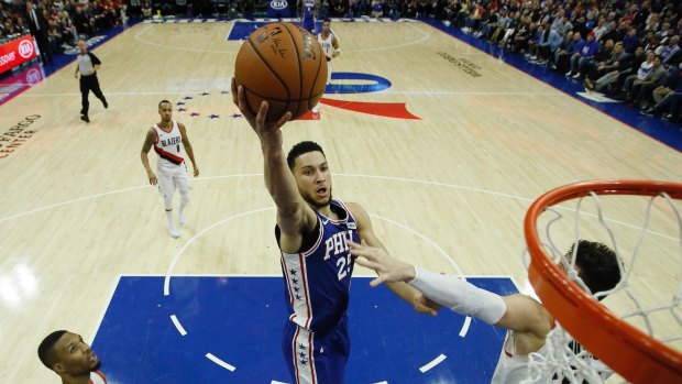 Ben Simmons'shooting accuracy was down.