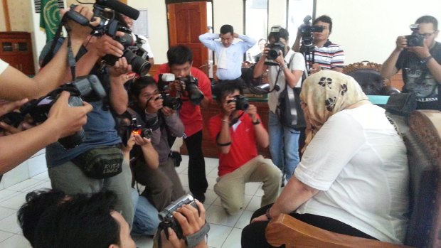 British drug smuggler Lindsay Sandiford in court in Bali in 2013. 