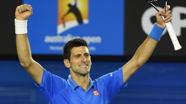 Familiar territory: Novak Djokovic is into his 25th grand slam semi-final.