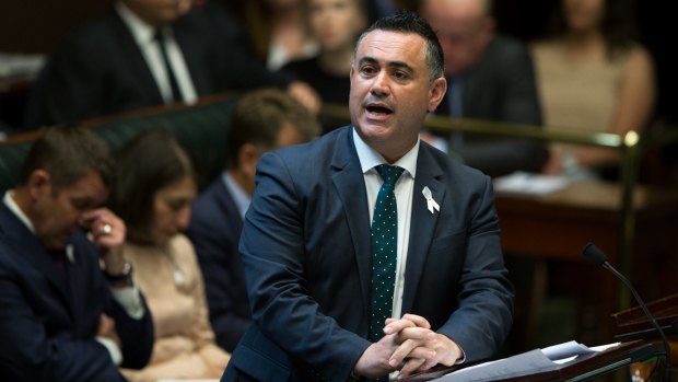 NSW Deputy Premier John Barilaro referred questions to the Department of Industry.