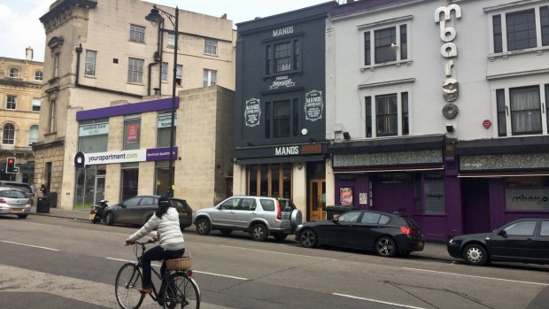 The nightclub area of Bristol where Ben Stokes was arrested.