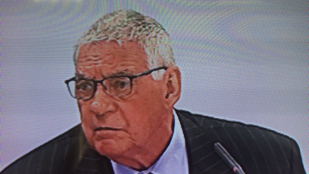 Ted Lockyer while appearing at the unions royal commission on Friday.