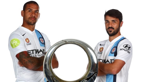 Moving on: Patrick Kisnorbo (left) says David Villa has been a bit of a distraction. 