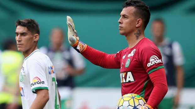File photo: Chapecoense goalkeepers Danilo and Follmann named as survivors of Colombia plane crash.