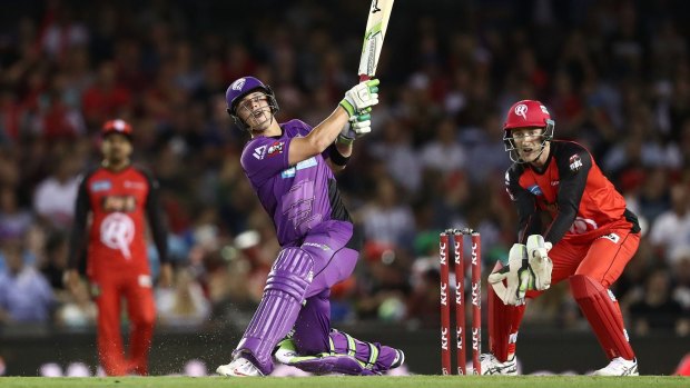 Ben McDermott of the Hurricanes made his century off only 47 balls.